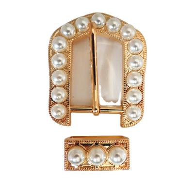 China Custom Metal Round Shape Metal Pin Buckle Gold Rhinestone Belt Buckle Wholesale Zinc Alloy Decorative Bag Buckle Custom Belt Buckle for sale