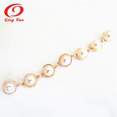 China Silver Shoe Buckle Metal Shoe Chain Buckle Metal Accessories For Shoes for sale