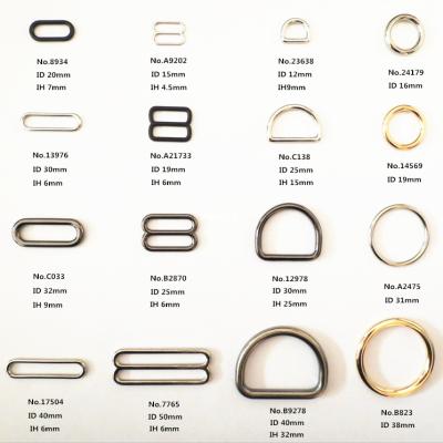 China Nickel Free Rings For Metal Alloy Semicircle Type Bags Garment Accessories Buckles for sale