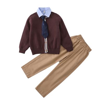 China Soft/Wear-resistance/Breathable/Dirty-resistance Sweaters Uniform Set Blazer/Comfortable Primary Kids School Uniform Kids Designs For Girls And Boys Kindergarten School Uniform for sale