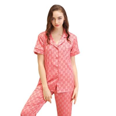 China Quick Dry//breathable 2021 Valentine Ladies Luxury Red Satin sexy lace up sleepwear long robe pajamas nightgown women pajamas for sale