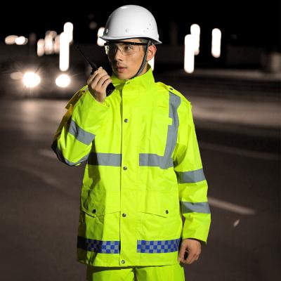 China Dangerouse Work Safety Customizable Reflective Fluorescent Clothing For Work for sale