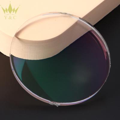 China OEM 1.591 HMC Polycarbonate Single Vision China Danyang Blue Anti Ray PC Optical Lens Factory for sale