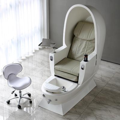 China Luxury Luxury Salon Egg Shape Pedicure Chair Electric Pedicure Bed For Shower Footrest Manicure for sale