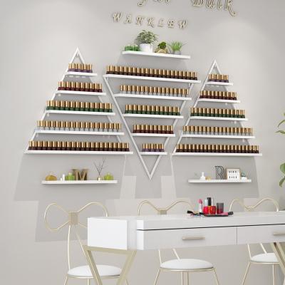 China Displaying Goods Minimalist Creative Modern Manicure Makeup Vanity Display Wall Shelf for sale