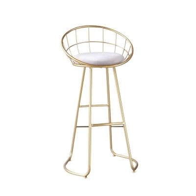 China Modern Commercial Used Best Selling Bar Furniture Metal Legs Coffee Chair Bar Chair Dining Restaurant Furniture for sale