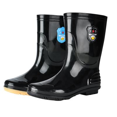 China Good Quality Thickened Waterproof Custom Logo Mid-High Ankle Short Men's Rain Boots Wholesale for sale