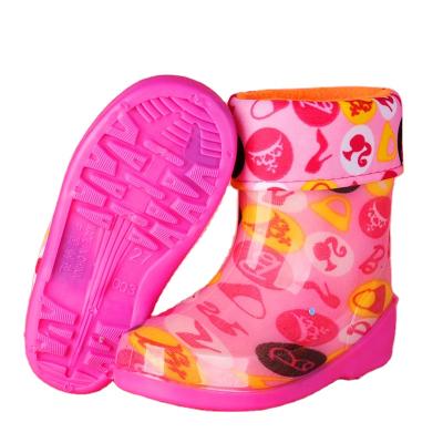 China Cheap Garden Shoes On Sale Baby Transparent Waterproof Children Customized PVC Kids Rain Boots for sale