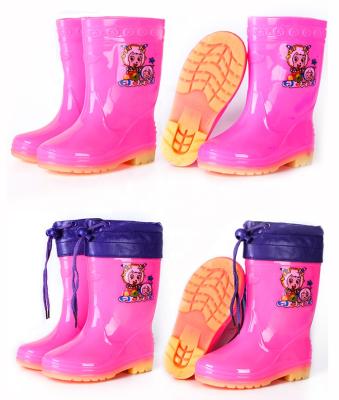 China Wholesale Cheap Stock Rubber Pvc Transparent for Children Cute Kids Baby Rain Boots for sale