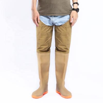 China Cheap Boys Plastic Custom Men Rain Fishing Waders Pvc Working Hip Wader Farming Rice Planting Boots for sale