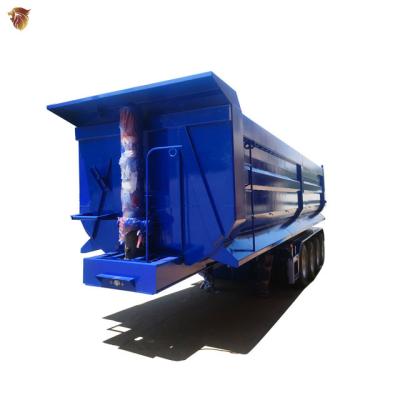 China China factory sale trailer truck dump semi trailer price hydraulic cylinder dump semi trailer tilting semi trailer for sale for sale