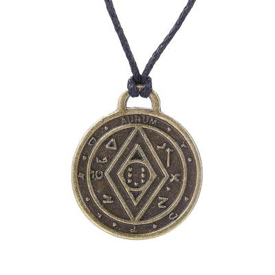 China CLASSIC Custom Zinc Alloy Health Amulet Wealth Pendant Money Love Lucky Amule Wear It With Mysterious Power To Protect Her for sale