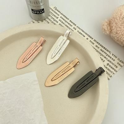 China New Design Korean Custom Makeup.decoration No Bend Hair Accessories Metal Platypus Makeup Women Side Hair Clips for sale