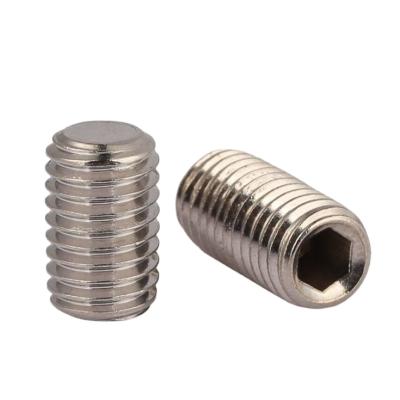 China Stainless Steel SS316 Hex Socket Set Screw Round Worm Screw Custom Screws for sale