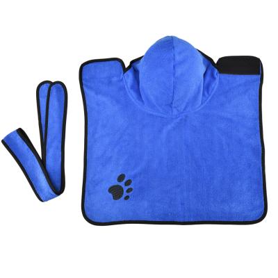 China Best Amazon Absorbency Microfiber Dog Drying Coat Dog Bathrobe Sustainably Selling Soft Quick Dry Skin-Friendly Towel for sale