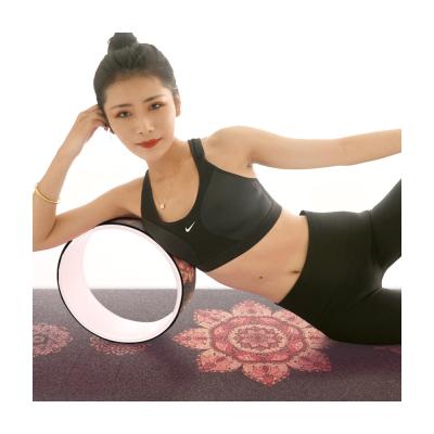 China Tape+ABS High Quality Custom Logo Yoga Wheel Massage Roller Yoga Back Wheel Eco Friendly Fitness Tpe+ABS for sale