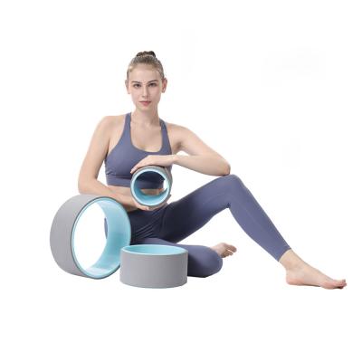 China Strong Customer Logo Home Fitness Lifting Fitness Training Customize Yoga Back Roller Yoga Wheel For Back for sale