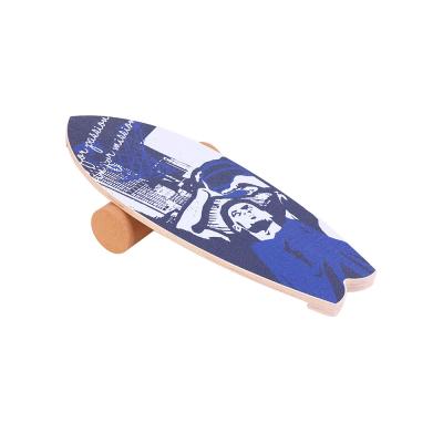 China New Custom Tilt Skateboard Single Board Balancing Balance Wheel Balance Training Wooden Board for sale