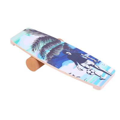 China Hot Yoga Exercise Game Fashion Design Blance Yoga Training Board Original Birth Balance Board With Roller for sale