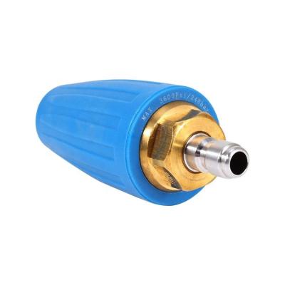 China High Efficiency Factory Price Custom Size Cleaning Equipment Parts Pressure Cleaning Joint Rotating Turbo Nozzle for sale