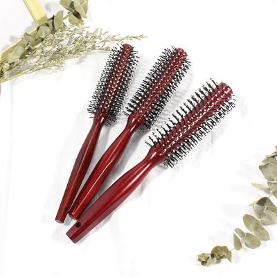 China High Quality ZJ Hair Comb New Design Hair Comb Straightener Long Wooden Handle Round Hair Comb for sale