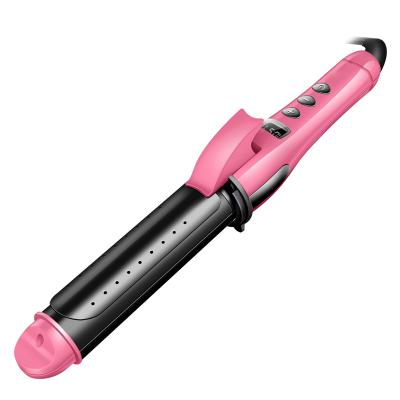 China Professional Electric Hair Curler Heat Settings LCD Adjustable Temperature Control Digital Display Hair Styling Tool 2 in 1 Curling Iron Straightening Iron for sale