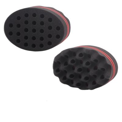 China Modern Hot Professional Black Hair Roller Sponge Roller Hair Roller Oval Double Sided Roller Oval Hair Roller Portable Curling Roller for sale