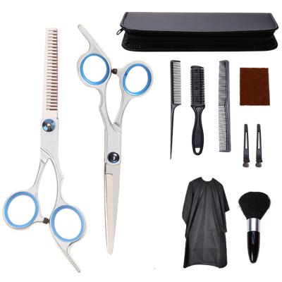 China Household 4CR Stainless Steel Hair Thinning Scissors 9 10 11 16 Pieces Sharped Hair Scissors Set 6 Inch Professional Hair Cutting Scissors for sale