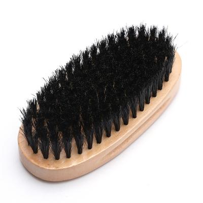 China Beard Growth Ready To Ship Wholesale Natural Wooden Custom Shaving Brush Logo Boar Hair Beard Brush for sale