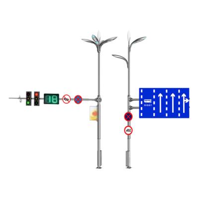 China Common Type Outdoor Traffic Indicator Pole Crossroad Traffic Lights Street Light Post Lights Pole for sale