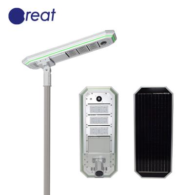 China ROAD Ip65 Waterproof Outdoor Lead Integrated Solar Street Light Outdoor ABS All In One Solar Street Light for sale