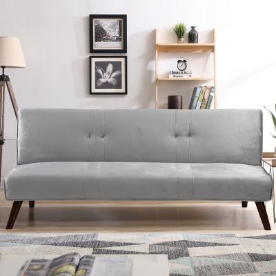 China (Other)Adjustable Fabric Sofa Bed For Living Room Fashion Style With Wooden Leg for sale