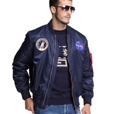 China Wholesale hip hop QUICK DRY NASA bomber jacket nylon men for sale