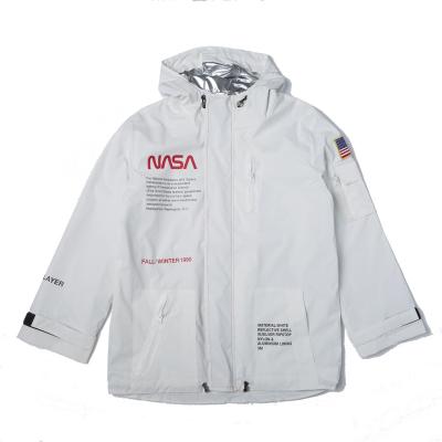 China Waterproof NASA Bomber Jacket Space Suit Anorak Reflective Hip Hop for sale