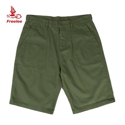 China Anti-wrinkle OG-107 Vietnam War Washed Army Green Vintage Cotton Military Boxer Shorts for sale