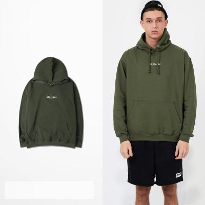 China 2018 anti-pilling sweatshirt hooded simple manufacturer, zipperless hoodie for man for sale