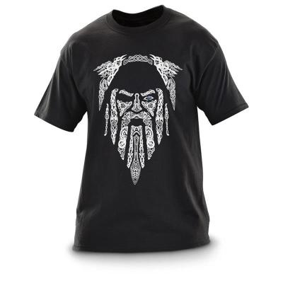 China 100% Hot Cool Cool Anti-Shrink Viking Shirts Viking Odin's Sale Printed Fashion Hip Hop Cotton Streetwear For Men 2021 for sale