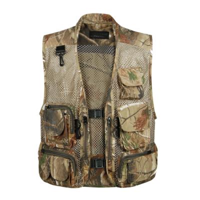 China Anti-pilling Vest Mens Multi Pocket Mesh Hunting Vest With Pockets for sale