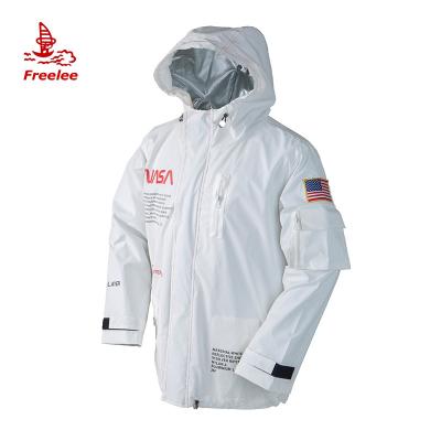 China Custom hot sale OEM reflctive hooded coat waterproof, 3m reflective hoodie jacket for women men for sale