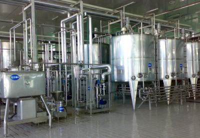 Chine SUS304/316 personnalisé 500-5000L/H ligne de transformation du lait végétal complète ligne de production de lait de soja/amande machine à lait avec PLC à vendre