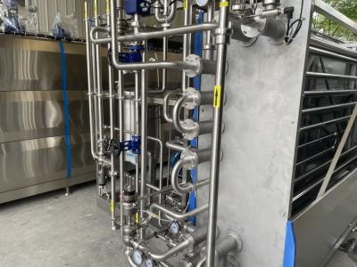 China Efficient And Easy To Operate UHT Sterilizer For Fruit Juice/Beer Processing Line Customized 500-20000L/H Tubular Sterilization Equipment SUS304/316 for sale