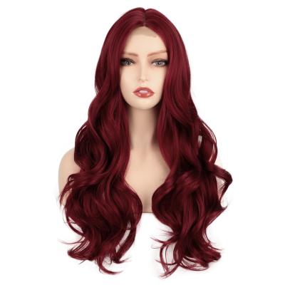 China High Temperatured Fiber Heat Resistant Drop Shipping Extensive Cheap Women To Brown Heat Resistant Synthetic Curly Wig With Lace Front for sale