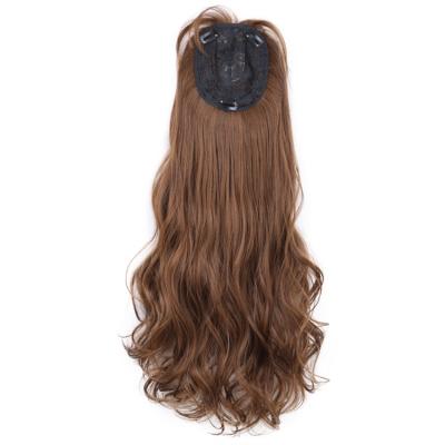 China I-Tip Sturdy Synthetic Hair Hair Topper For Hair Loss Clip In Hair Extensions Top Wig With Air Bangs for sale