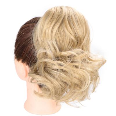 China X-Ring Hair Body Wave Ponytail Hair Extension Drawstring Waist Ponytail Hair Extension Sturdy Synthetic Hair Bun Hair Piece for sale