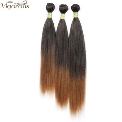 China X-Ring Hair Sturdy Synthetic Hair Weaves Silky Straight Hair Bundles With Closure 100% Heat Resistant Fiber Hair Extension For Women for sale