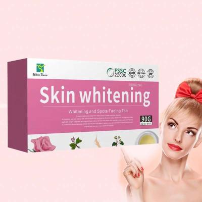 China Skin Tea Bags Whiten Custom Natural Herbal Tea Glow Spot Beauty Detox Clearing Illuminating Skin Whitening Tea for sale