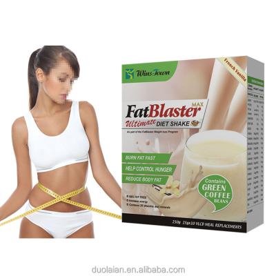 China Beauty Products Slim Milkshake Sandblaster Diet Shake Fat Carry On Fit Meal Replacement Slimming Supplements Powder Lose Weight Loss Shake for sale