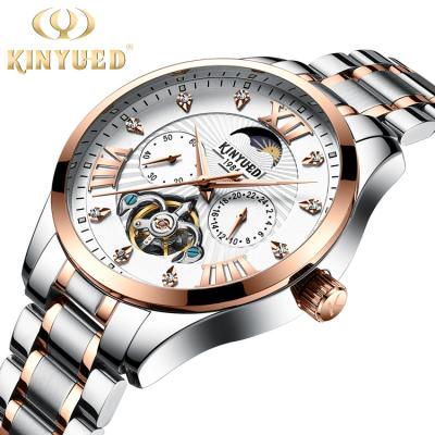 China KINYUED New Arrival Men Watches Luxury Automatic Brand Boy Watch Mechanical Skeleton Watch for sale