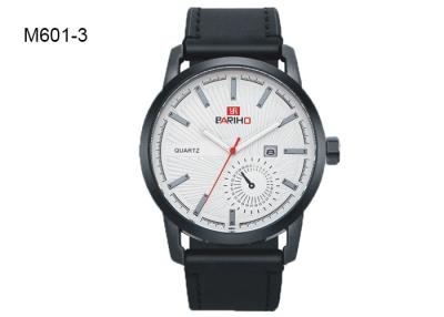 China 4 Pointers Brief Men's Quartz Watch Date Minimalist Classic Dress Wristwatch M601 for sale