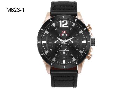 China BARIHO Fashion Design Men's Quartz Watch Gold Alloy Date Display 6 Pointers M623 for sale